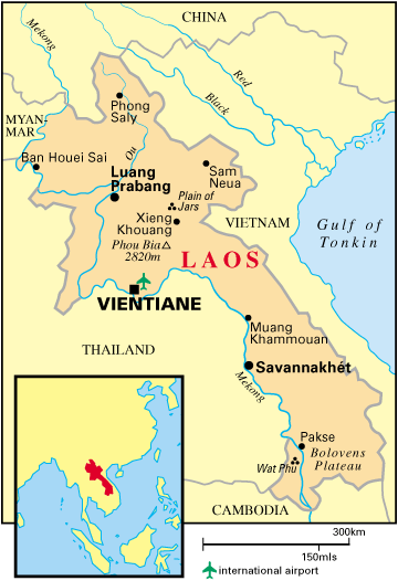 laos political map